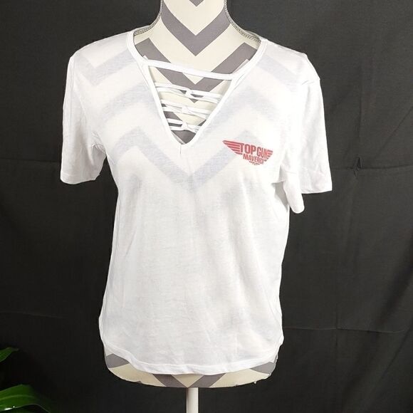 Top Gun Maverick White Tee - Picture 6 of 6